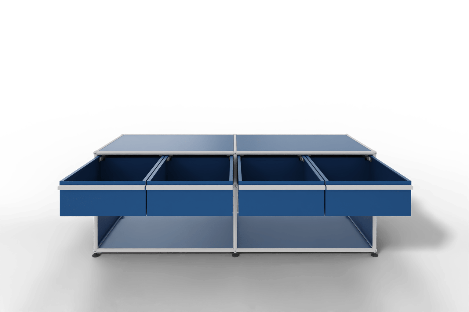USM Haller Sideboard, mit 4 Schubladen A6 und 2 offenen Fächern. Tiefe 50 cm. Produktbild