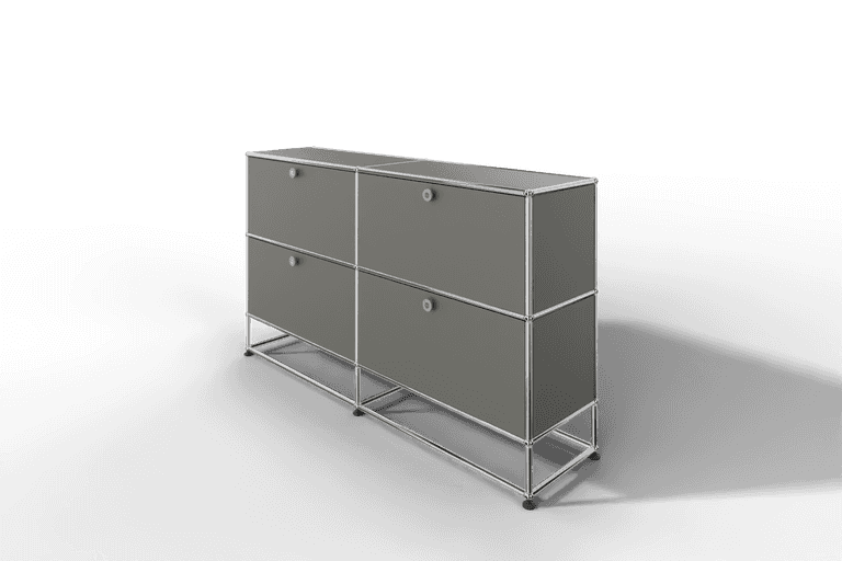 USM Haller Sideboard, mit 4 Klapptüren und Sockel von Paul Schärer & Fritz Haller Produktbild