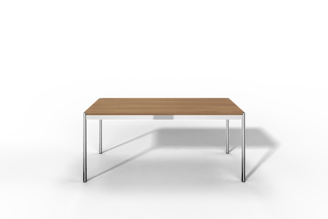 USM Haller Tisch, Tiefe 750 mm, Holz furniert, geölt / lackiert, Oberfläche wählbar, Länge wählbar