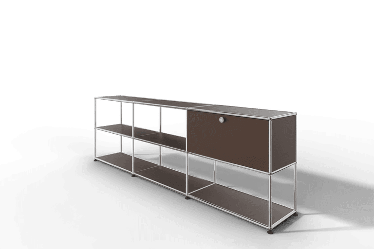 USM Haller Sideboard offen mit einer Klapptüre Produktbild
