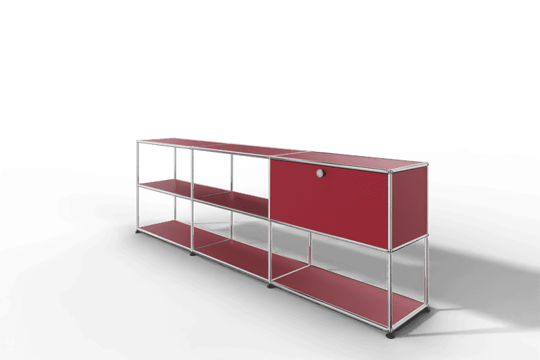 USM Haller Sideboard offen mit einer Klapptüre Produktbild