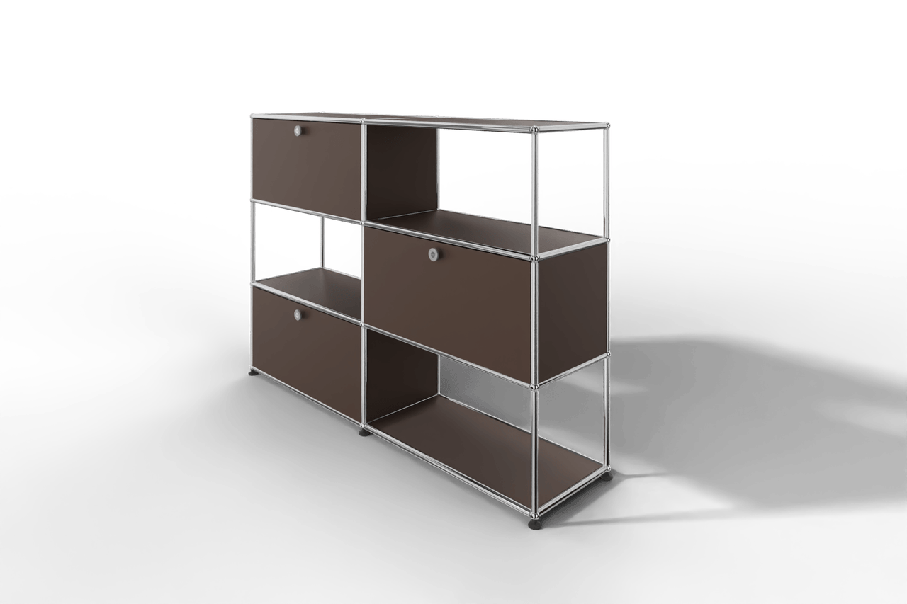 USM Haller Highboard/Raumteiler, 3 offene Elemente, 3 Klapptüren Produktbild