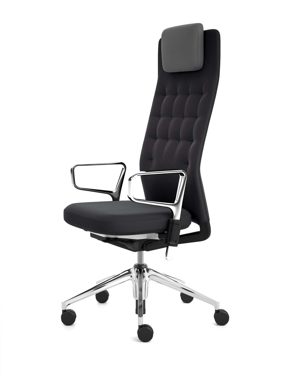 Vitra Drehstuhl ID-Trim L *Medium* Leder, Ringarmlehnen