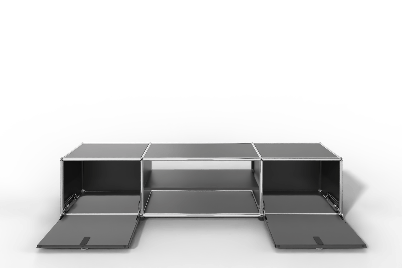 USM Haller TV-Lowboard mit Mittelteil und Zwischentablar Produktbild