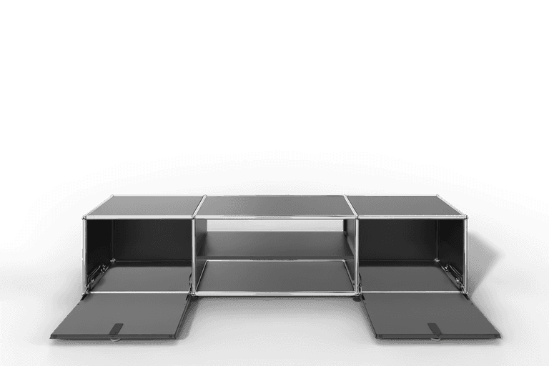 USM Haller TV-Lowboard mit Mittelteil und Zwischentablar Produktbild