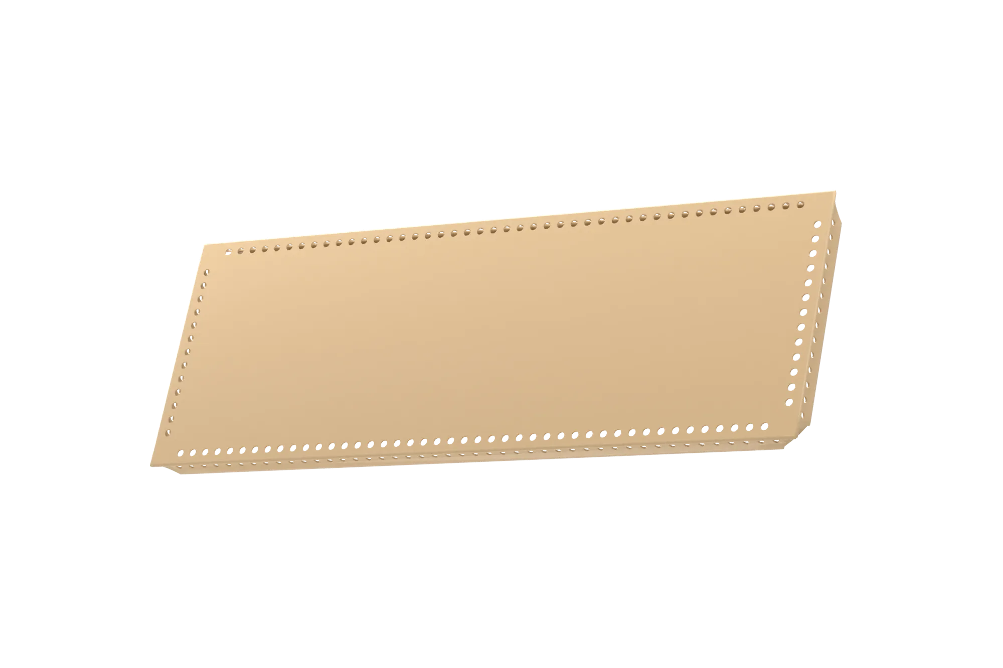USM Haller Tablar Gelocht Beige 500x175 Produktbild