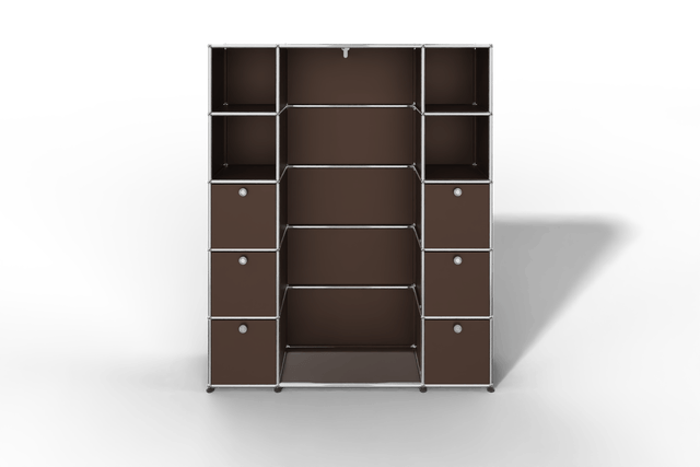 USM Haller Garderobe, 1450 mm breit, mit Klapptüren