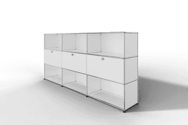 USM Haller Highboard mit 3 Klapptüren und 6 offenen Fächern Produktbild