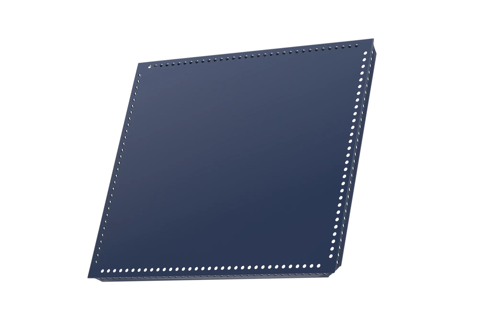 USM Haller Tablar Gelocht Stahlblau 395x350 Produktbild
