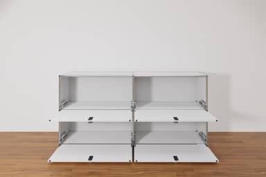 Original USM Haller Sideboard mit 4 Klapptüren in 24-reinweiss Produktbild