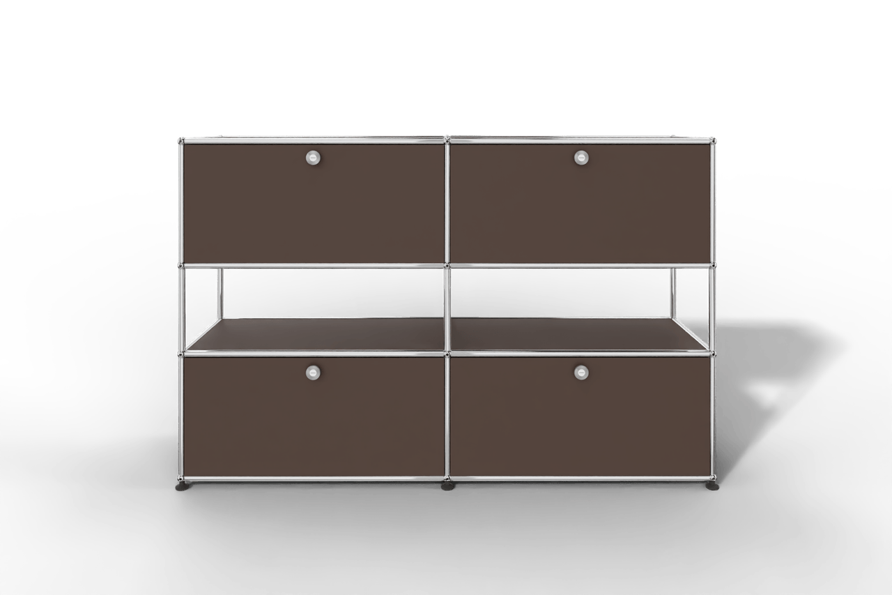 USM Haller Highboard mit 4 Klapptüren und offener Ebene Produktbild