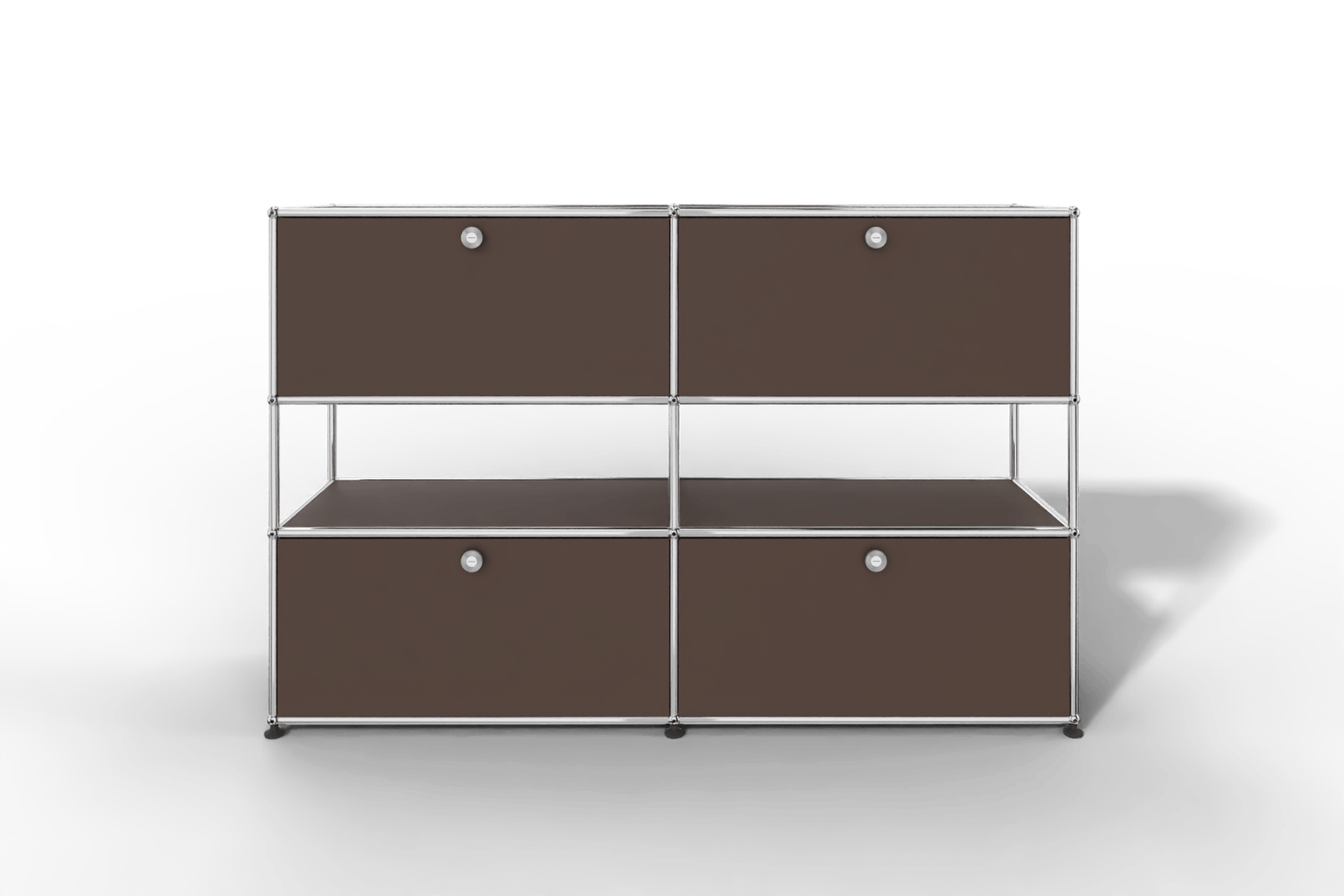 USM Haller Highboard mit 4 Klapptüren und offener Ebene Produktbild