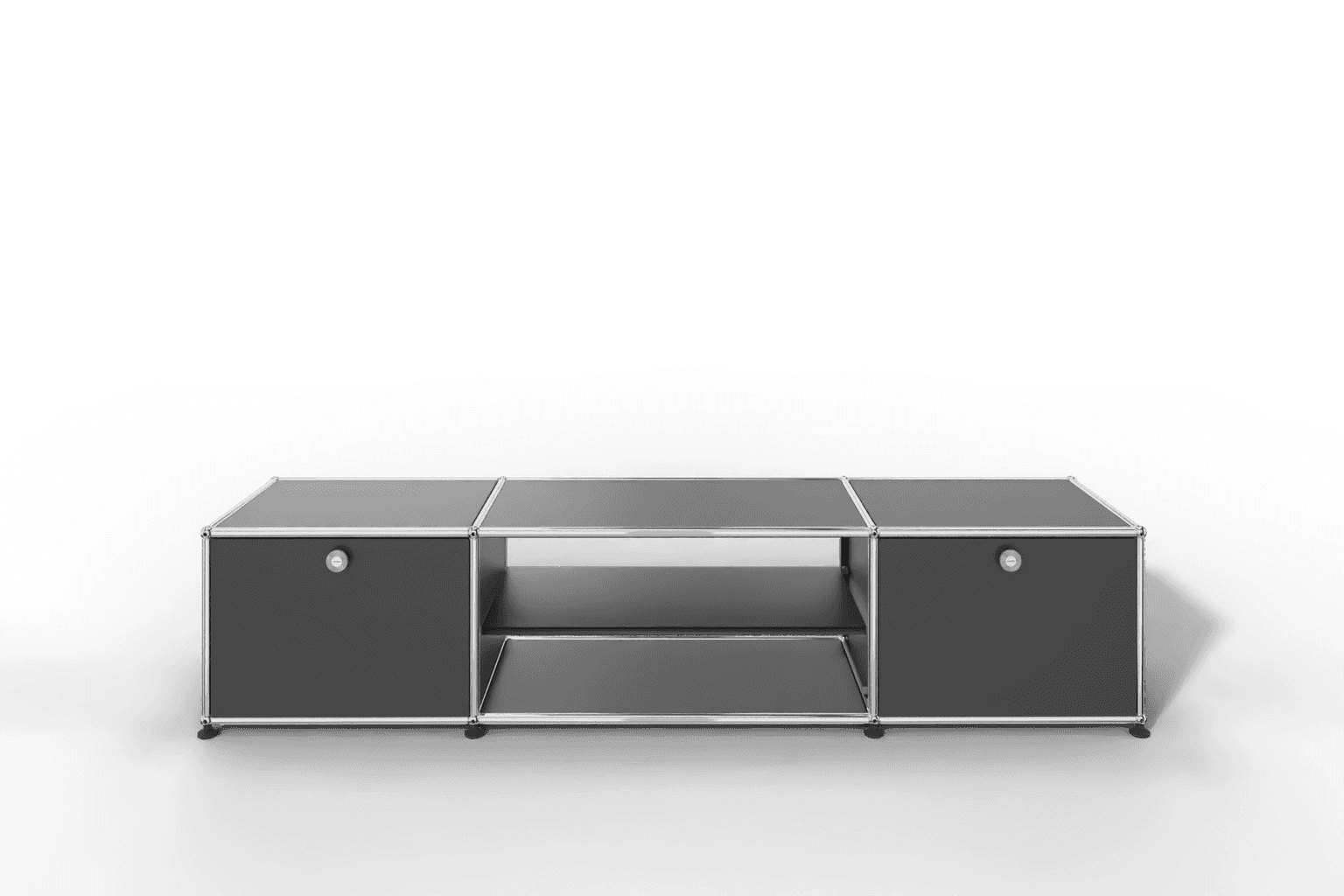 USM Haller TV-Lowboard mit Mittelteil und Zwischentablar Produktbild