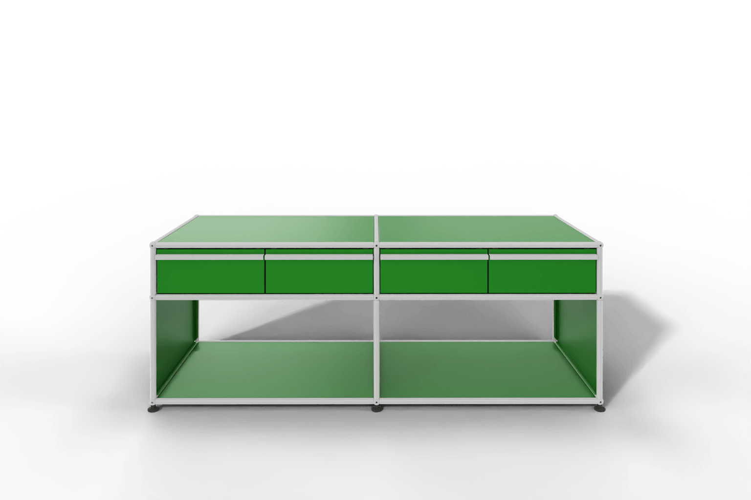 USM Haller Sideboard, mit 4 Schubladen A6 und 2 offenen Fächern. Tiefe 50 cm. Produktbild