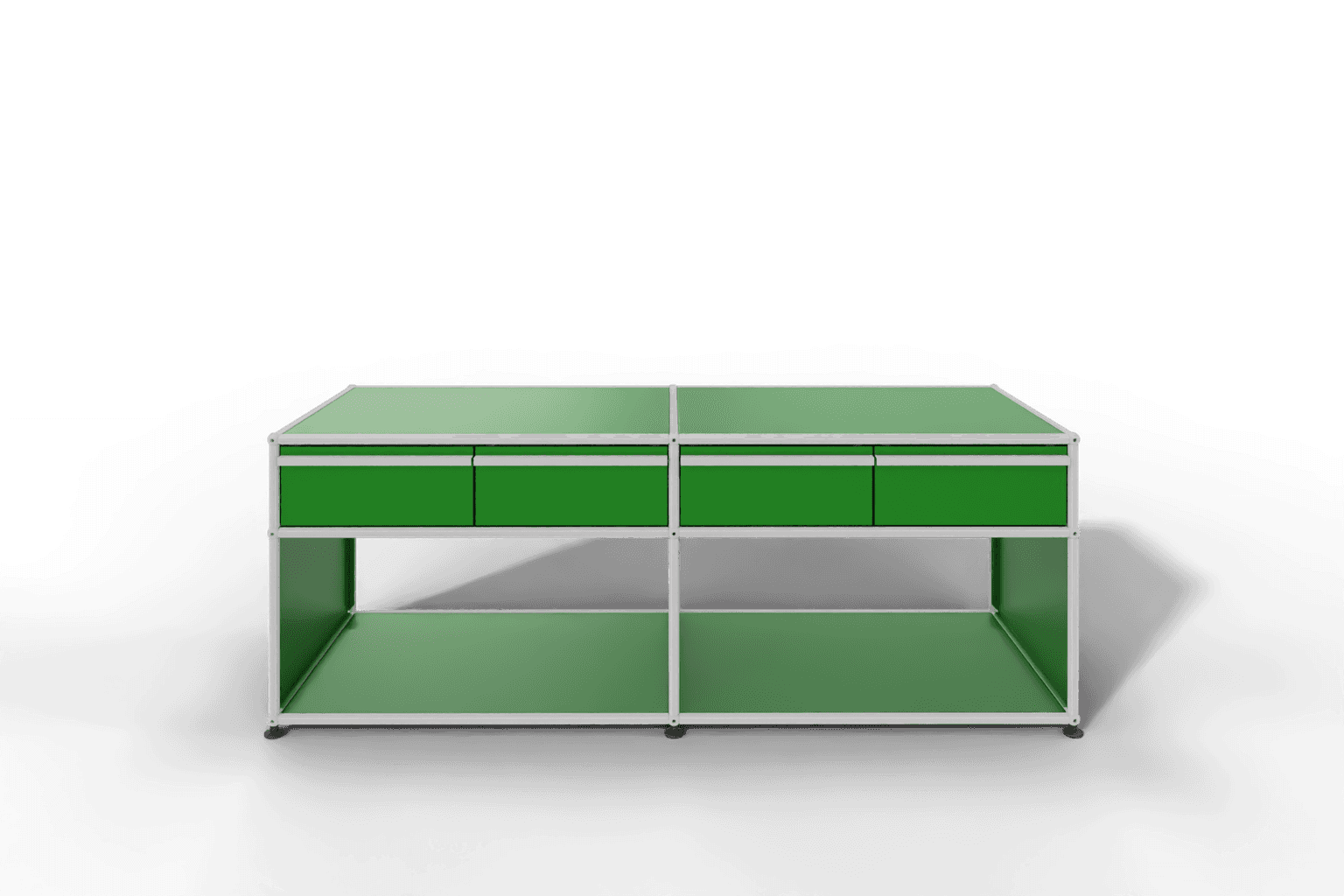 USM Haller Sideboard, mit 4 Schubladen A6 und 2 offenen Fächern. Tiefe 50 cm. Produktbild