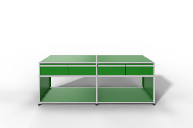 USM Haller Sideboard, mit 4 Schubladen A6 und 2 offenen Fächern. Tiefe 50 cm.