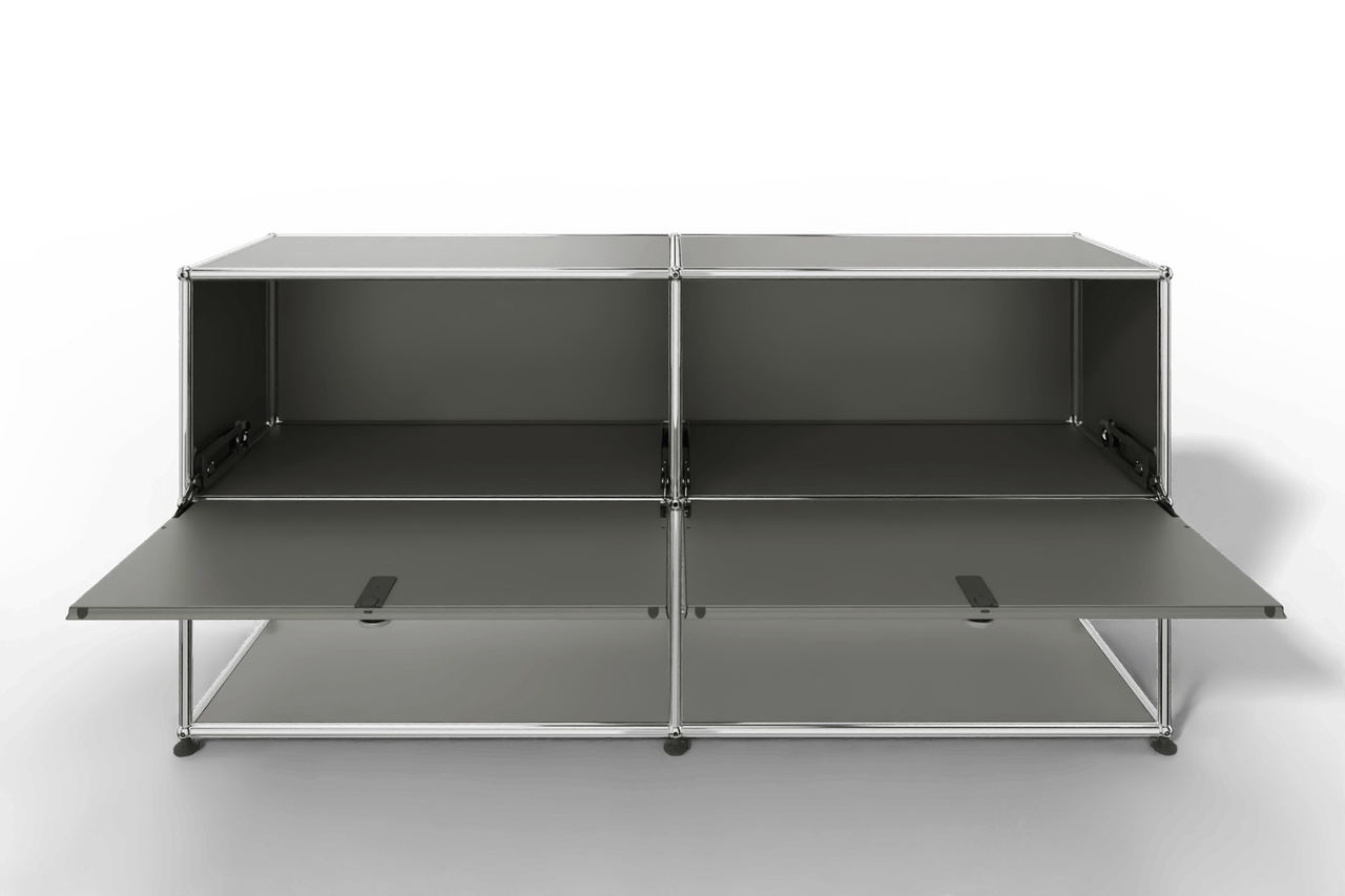 USM Haller Sideboard, 2 Klapptüren, untere Ebene offen Produktbild