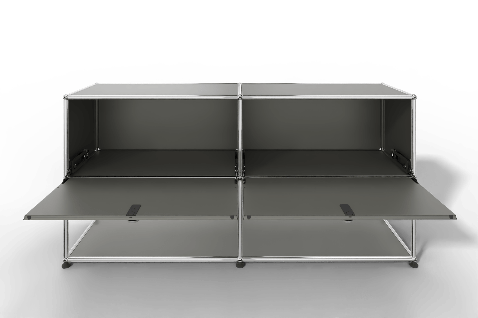 USM Haller Sideboard, 2 Klapptüren, untere Ebene offen Produktbild