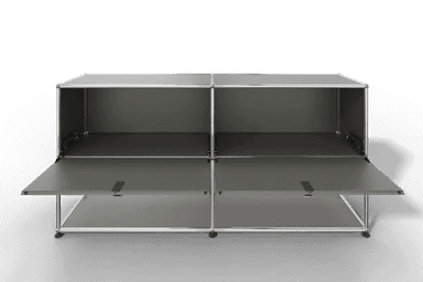 USM Haller Sideboard, 2 Klapptüren, untere Ebene offen Produktbild