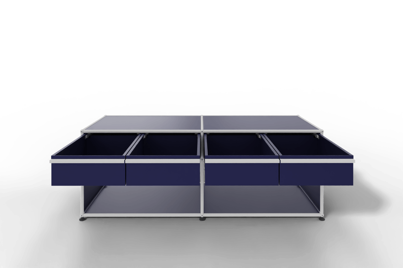 USM Haller Sideboard, mit 4 Schubladen A6 und 2 offenen Fächern. Tiefe 50 cm. Produktbild
