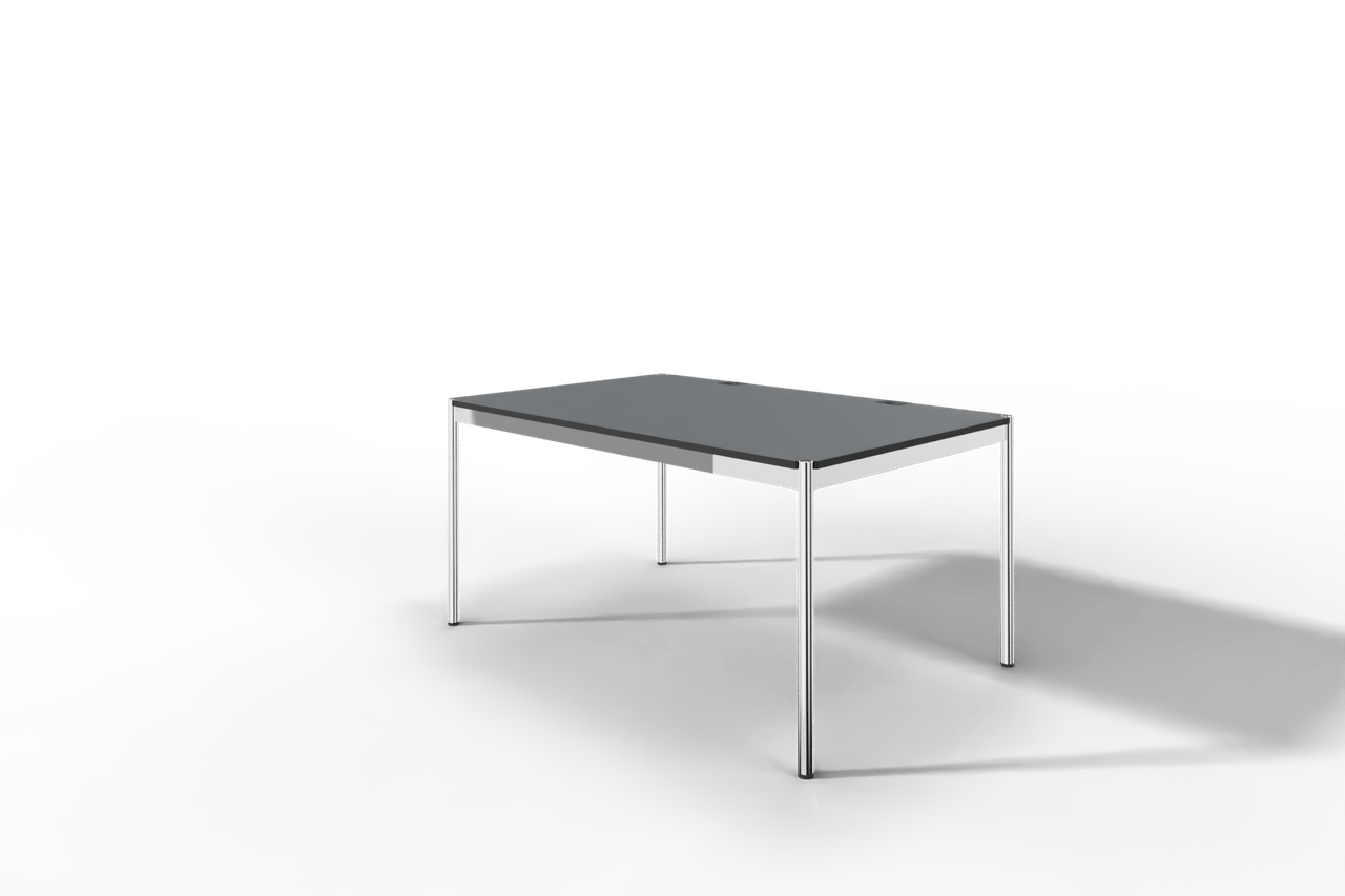 USM Haller Tisch Plus,Tiefe 1000 mm, Oberfläche Linoleum Produktbild