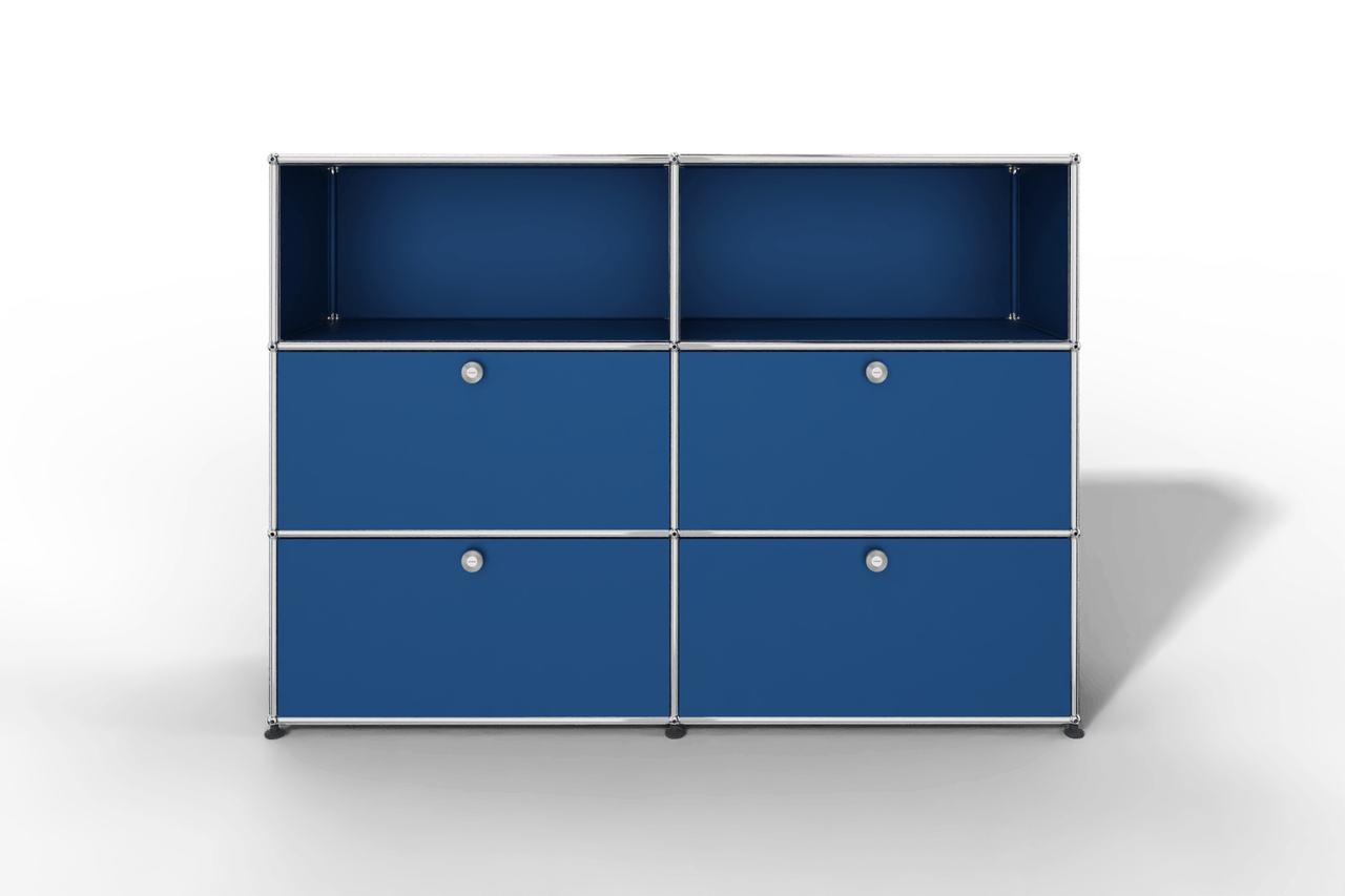 USM Haller Highboard mit 4 Klapptüren und 2 offenen Fächern Produktbild