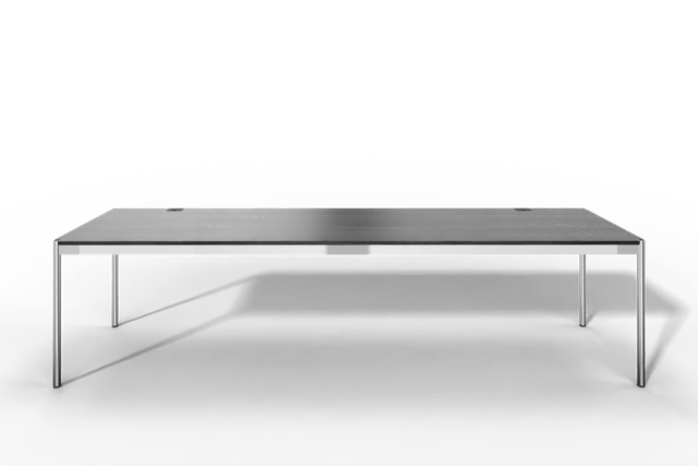 USM Haller Tisch Plus,Tiefe 750 mm, Oberfläche Holz furniert