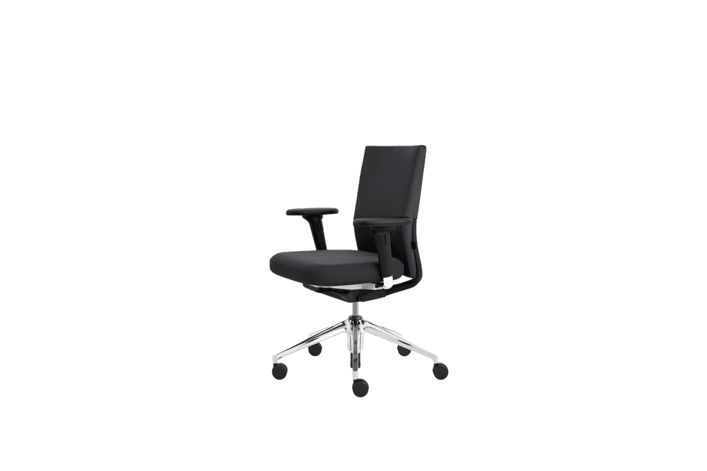 Drehstuhl ID-Chair Soft mit Polsterrückenlehne, Plano, VOLLAUSSTATTUNG