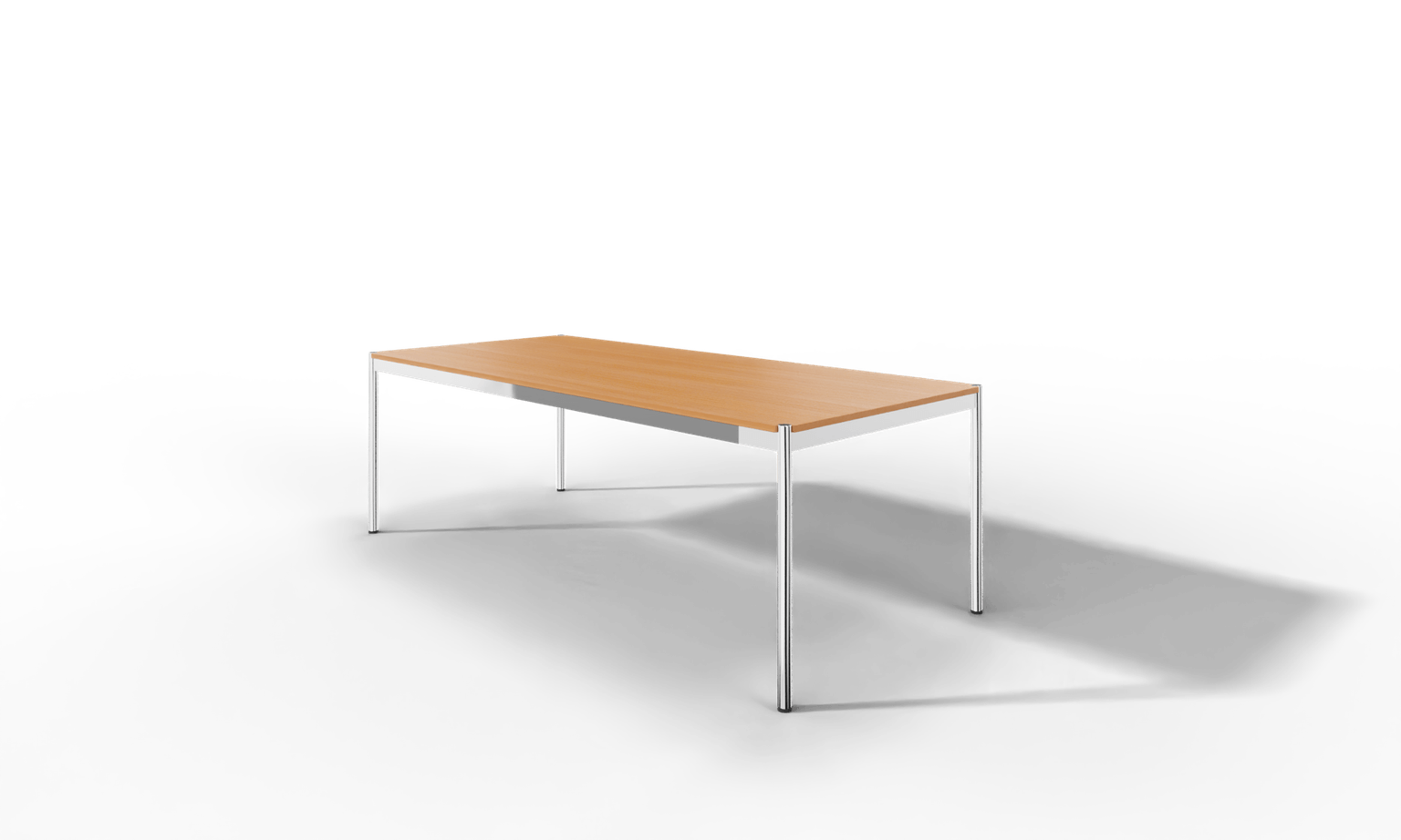 USM Haller Tisch, Tiefe 1000 mm, Holz furniert, geölt / lackiert, Oberfläche wählbar, Länge wählbar Produktbild