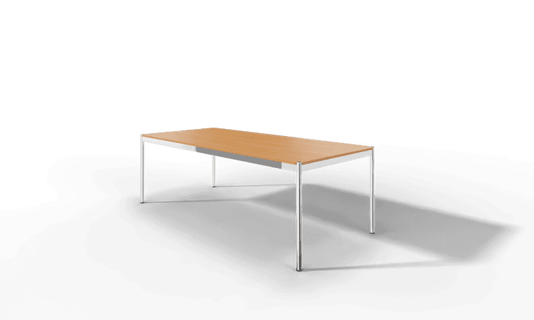 USM Haller Tisch, Tiefe 1000 mm, Holz furniert, geölt / lackiert, Oberfläche wählbar, Länge wählbar Produktbild