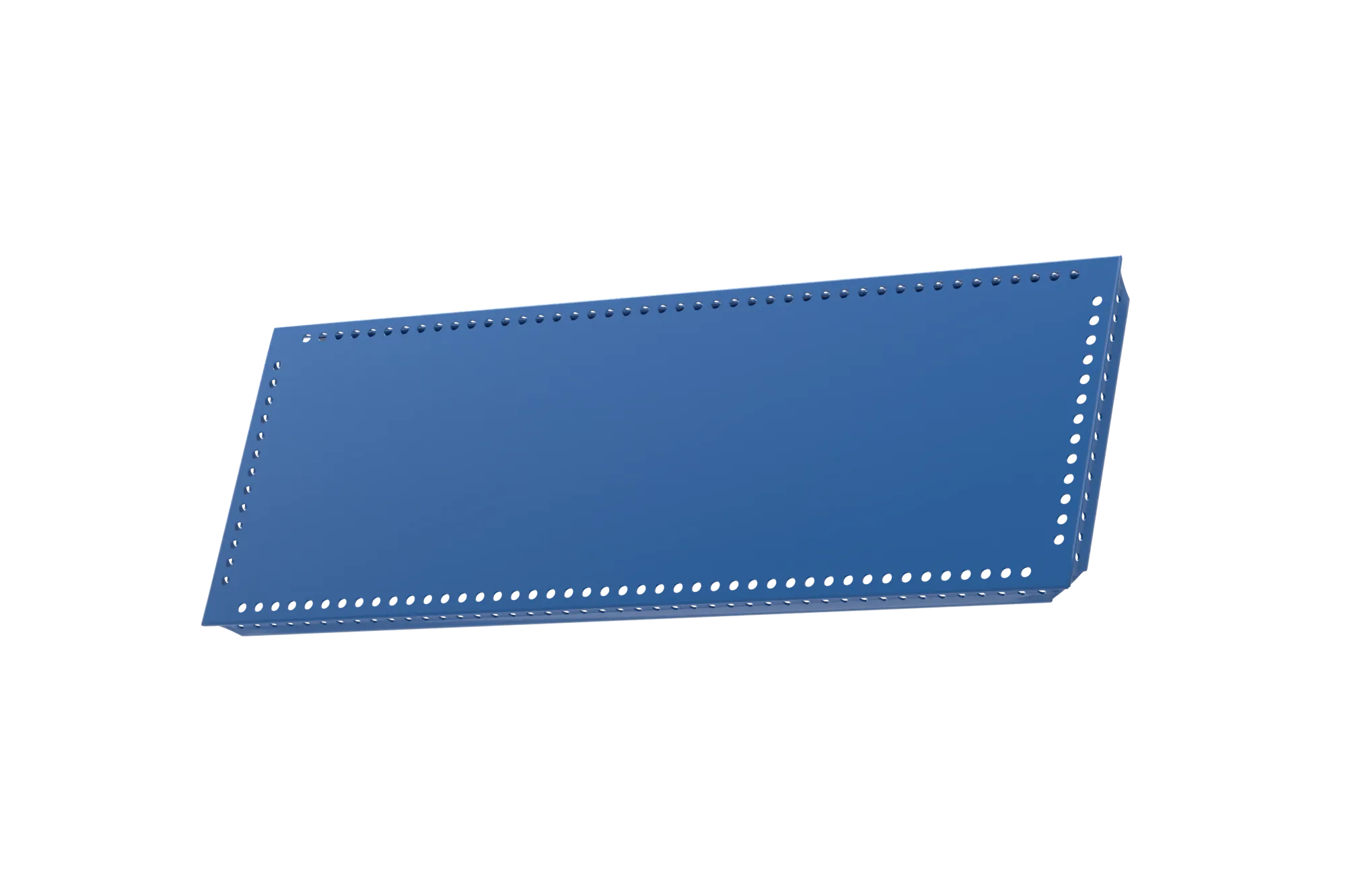 USM Haller Tablar Gelocht Enzianblau 500x175 Produktbild