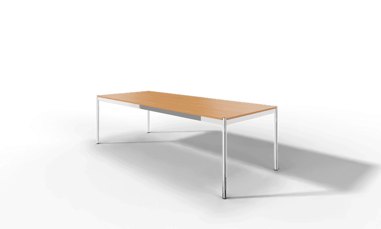 USM Haller Tisch, Tiefe 1000 mm, Holz furniert, geölt / lackiert, Oberfläche wählbar, Länge wählbar Produktbild