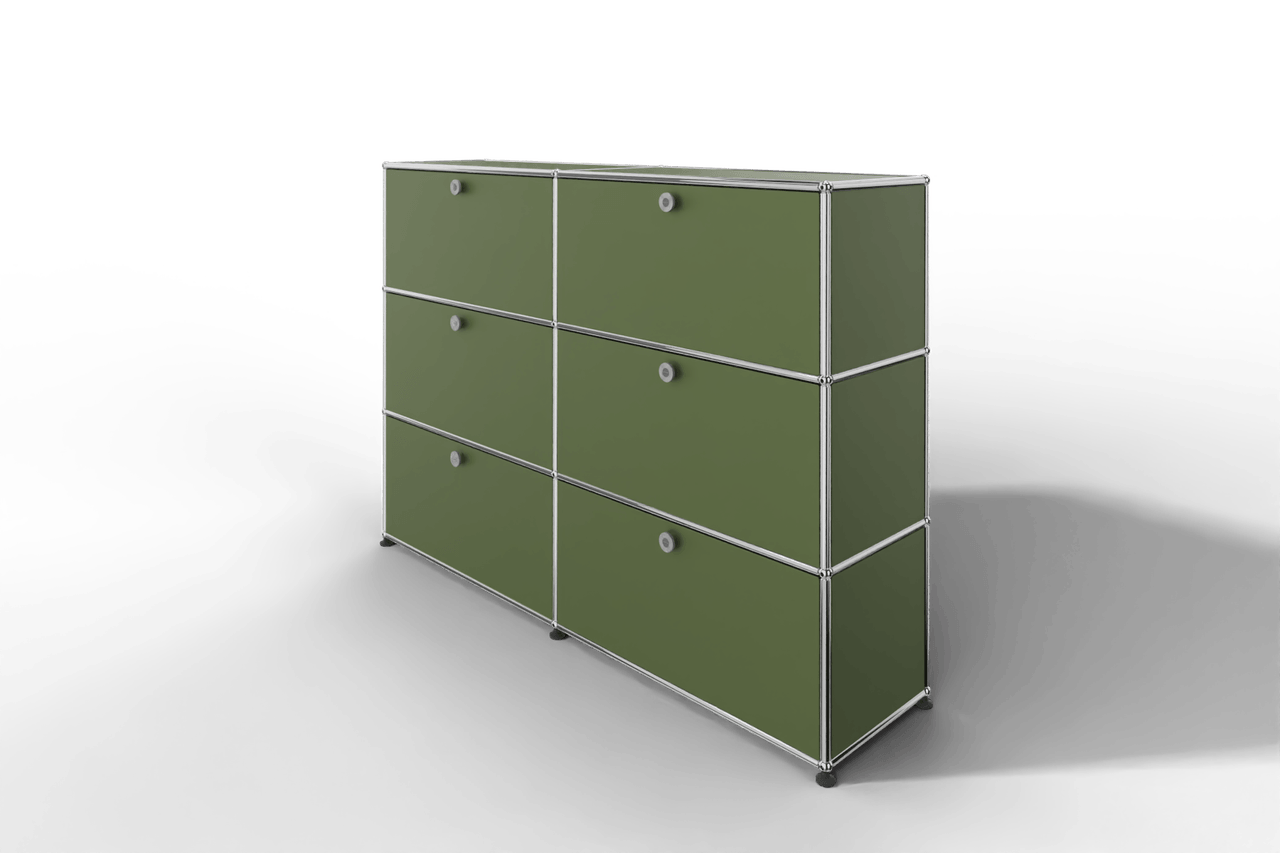 USM Haller Highboard, mit 6 Klapptüren, von Paul Schärer & Fritz Haller Produktbild
