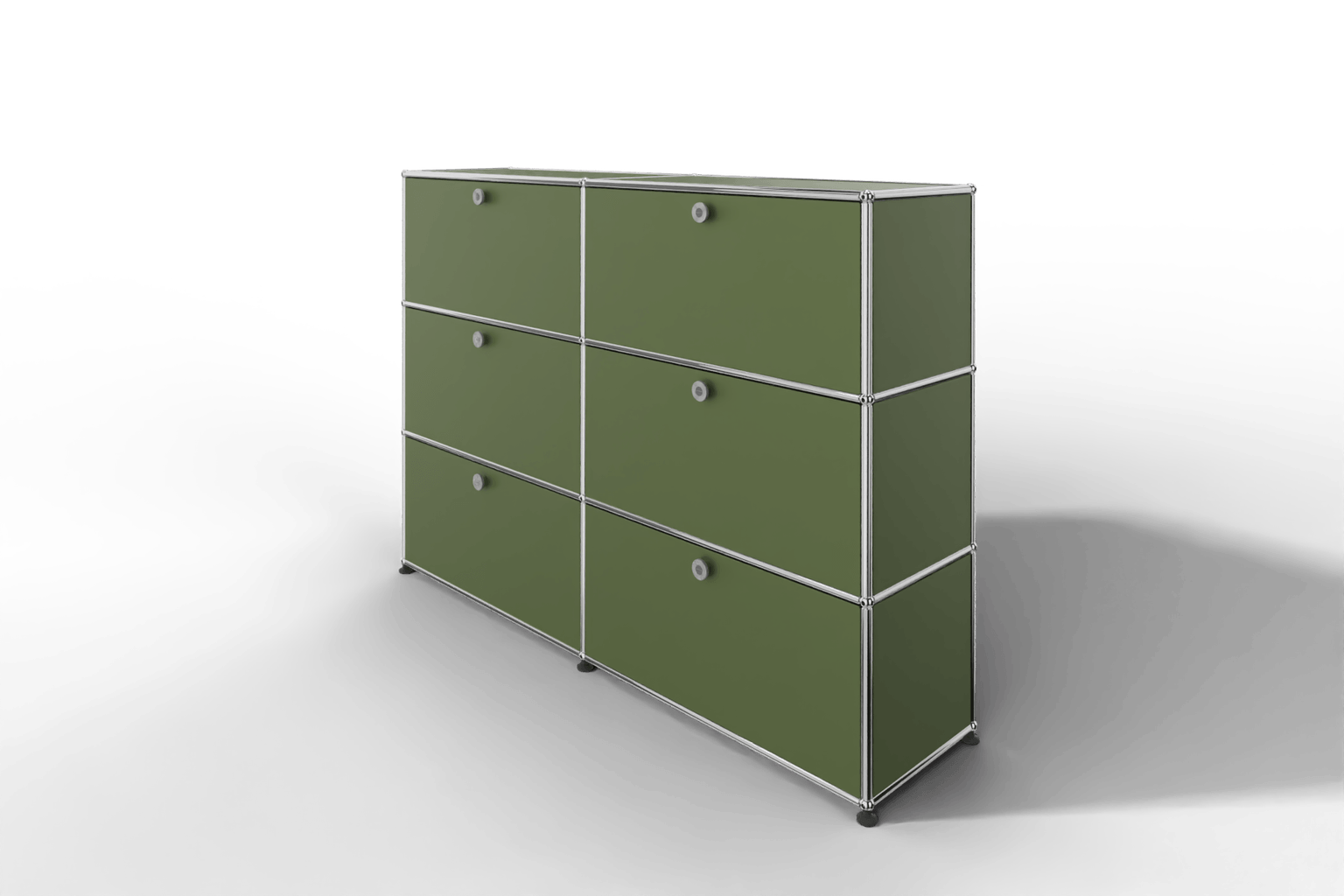 USM Haller Highboard, mit 6 Klapptüren, von Paul Schärer & Fritz Haller Produktbild