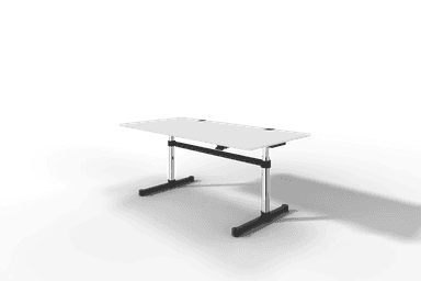 USM Haller Kitos M Plus, MDF pulverbeschichtet reinweiss, mechanisch höhenverstellbar Produktbild