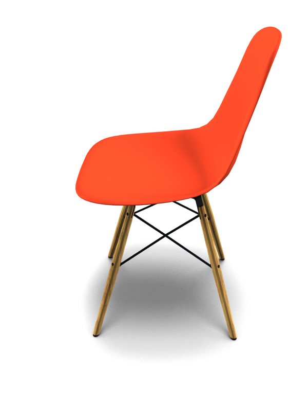 Vitra Eames Plastic Side Chair DSW Ahorn Produktbild