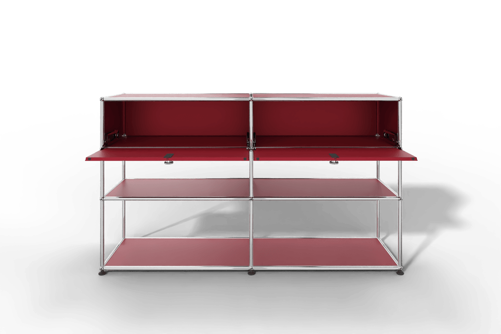 USM Haller Highboard mit 2 Klapptüren und 2 offenen Ebenen Produktbild