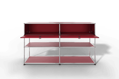 USM Haller Highboard mit 2 Klapptüren und 2 offenen Ebenen Produktbild