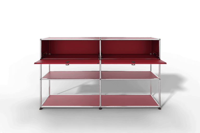 USM Haller Highboard mit 2 Klapptüren und 2 offenen Ebenen Produktbild