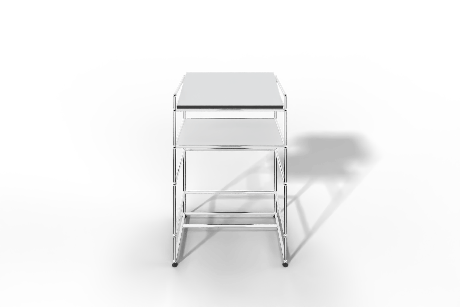 USM Haller Stehpult mit schräger Arbeitsfläche und zusätzlicher Ablage Produktbild