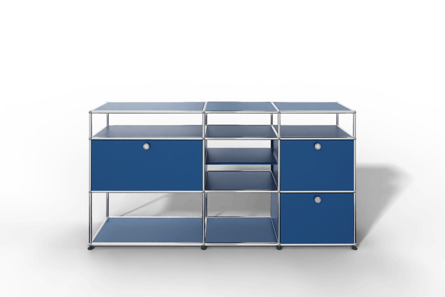 Sideboard mit offenen Elementen und Klapptüren Produktbild