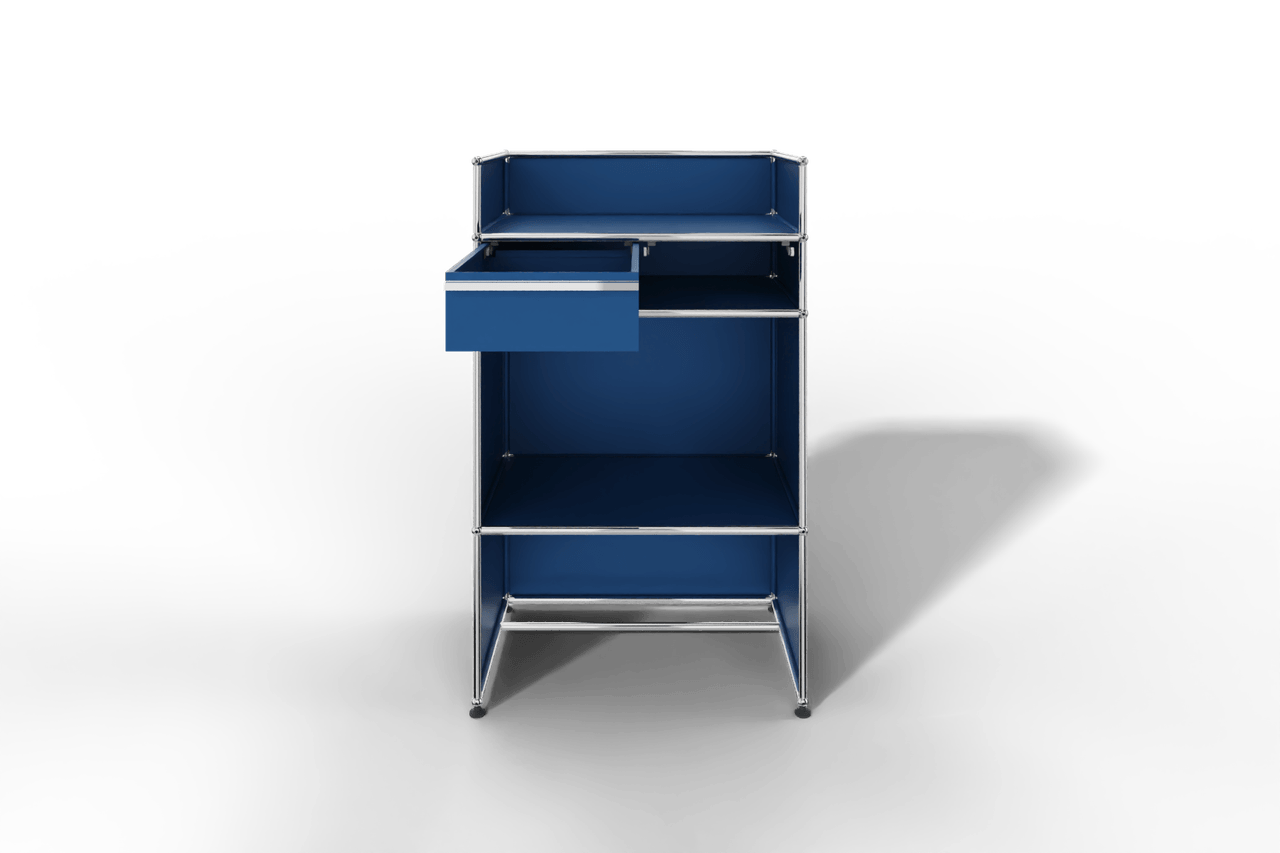 USM Haller Steharbeitsplatz mit Schubkasten A6 und Stifteinlage Produktbild