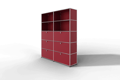 USM Haller Schrank/Regal mit 6 Klapptüren und offenen Fächern. Produktbild
