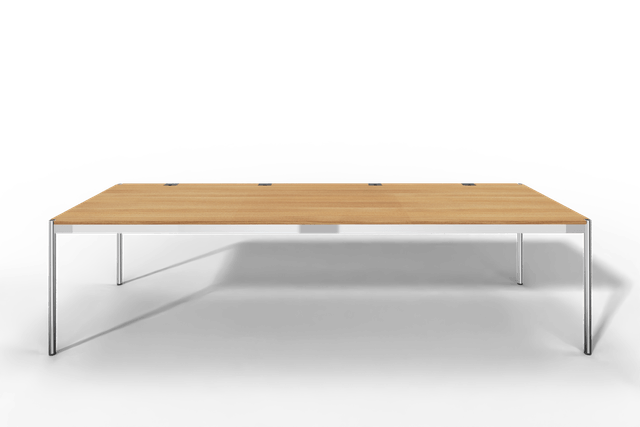 USM Haller Tisch Plus,Tiefe 1000 mm, Oberfläche Holz furniert