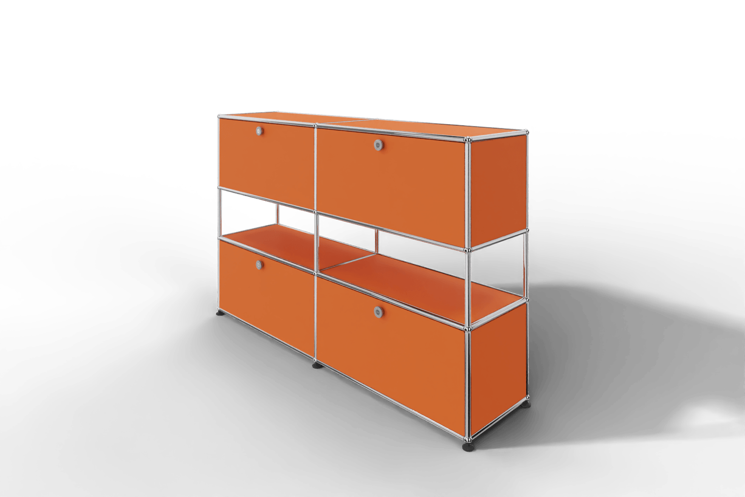 USM Haller Highboard mit 4 Klapptüren und offener Ebene Produktbild