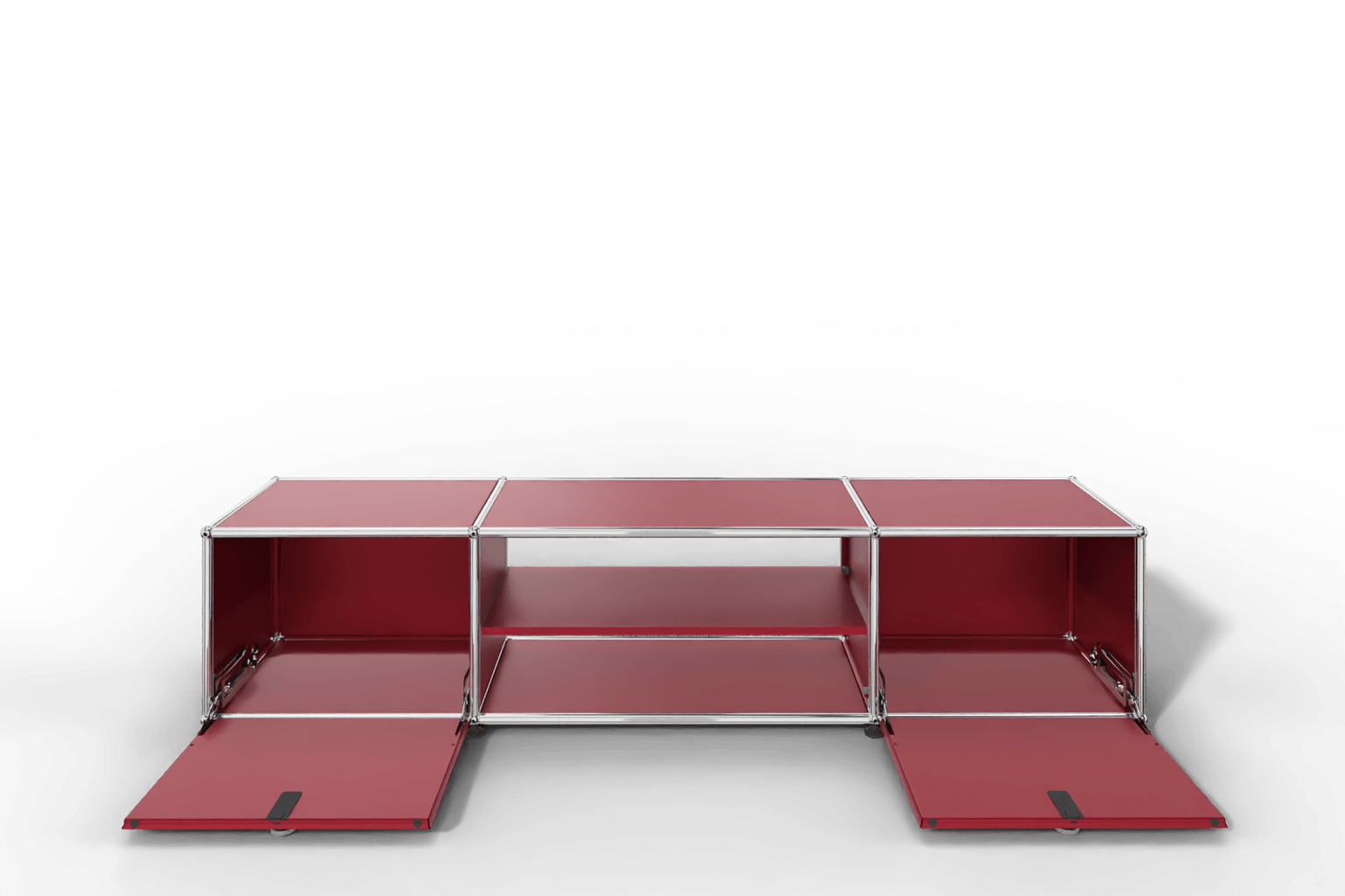 USM Haller TV-Lowboard mit Mittelteil und Zwischentablar Produktbild