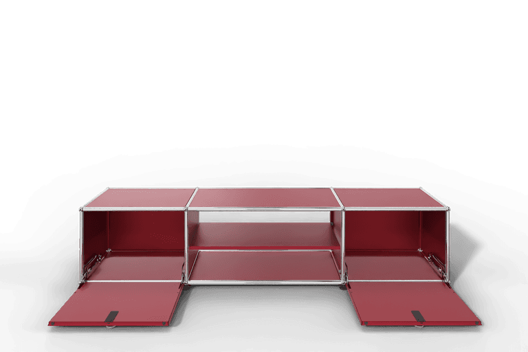 USM Haller TV-Lowboard mit Mittelteil und Zwischentablar Produktbild