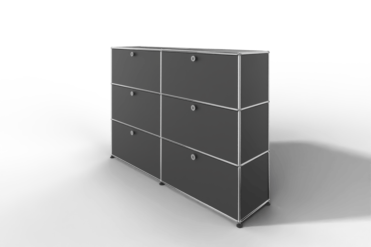 USM Haller Highboard, mit 6 Klapptüren, von Paul Schärer & Fritz Haller Produktbild