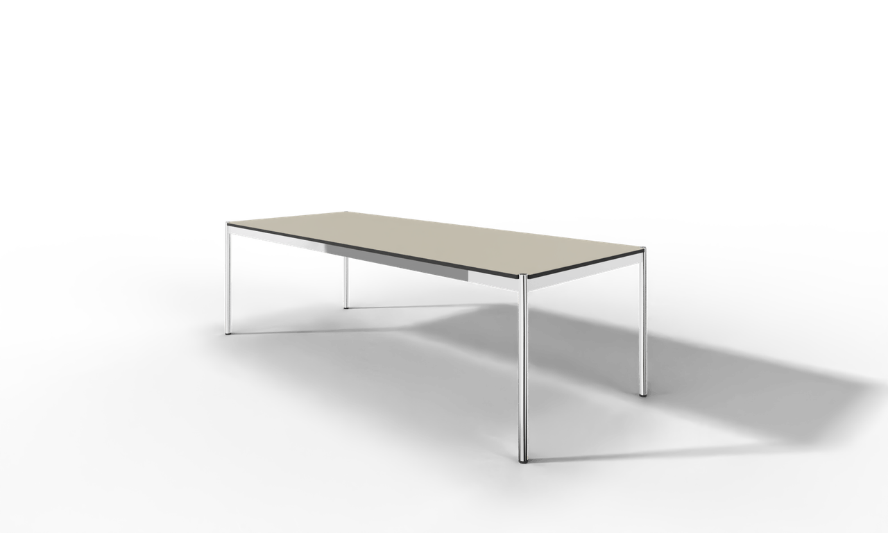 USM Haller Tisch, Tiefe 1000 mm, Linoleum beschichtet, aus 5 Farben wählbar, Tischlänge wählbar Produktbild