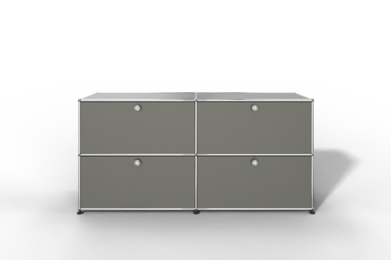 Farbe wählbar - USM Haller Sideboard, mit 4 Klapptüren Produktbild